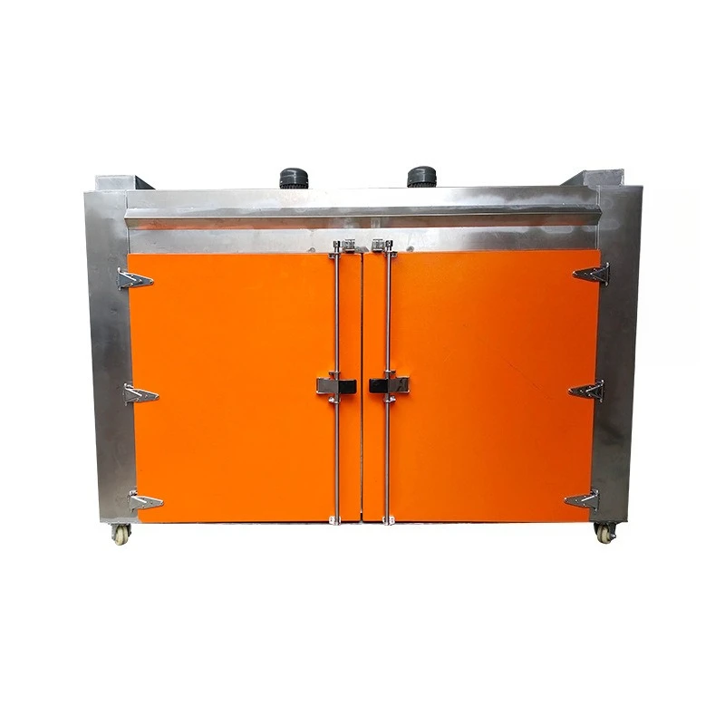 Double door cart type industrial drying box, electric blast drying box