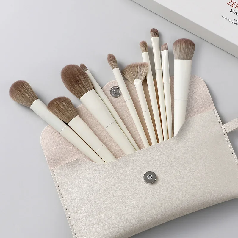 10Pcs Makeup Brush Set Make Up Concealer Blush Powder Brushes Eye Shadow Highlighter Foundation Brush Cosmetic Beauty Tools