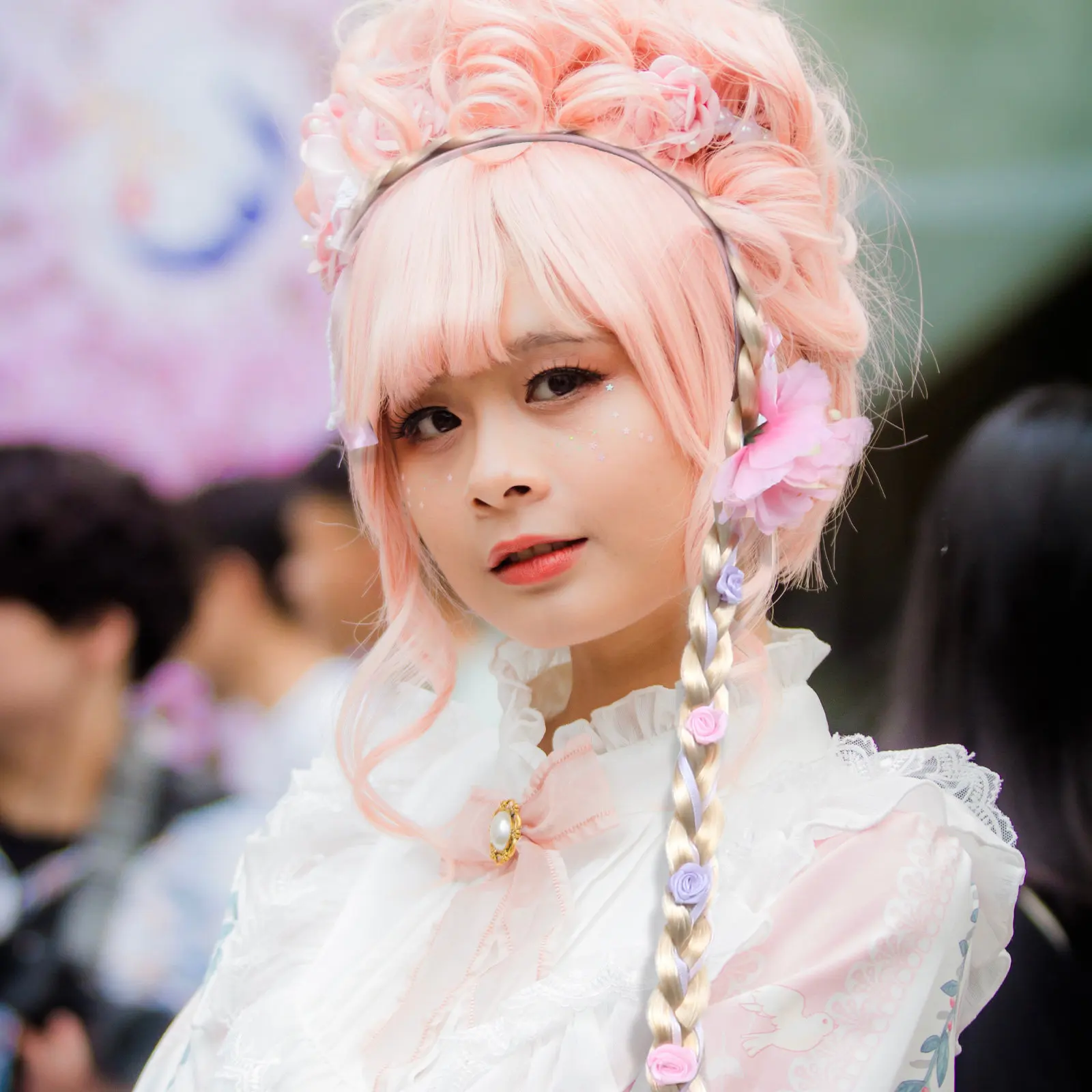 

1Pcs Pink Braid Hairband Creative Braids Headwear for Beach Party Daily Use Long-Lasting Natural Look Colorful Hair