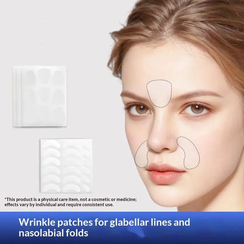 10 Sheets Preventing Frowning Facial Patches Suitable For The Forehead Between The Eyes Around The Mouth And The Lips Area