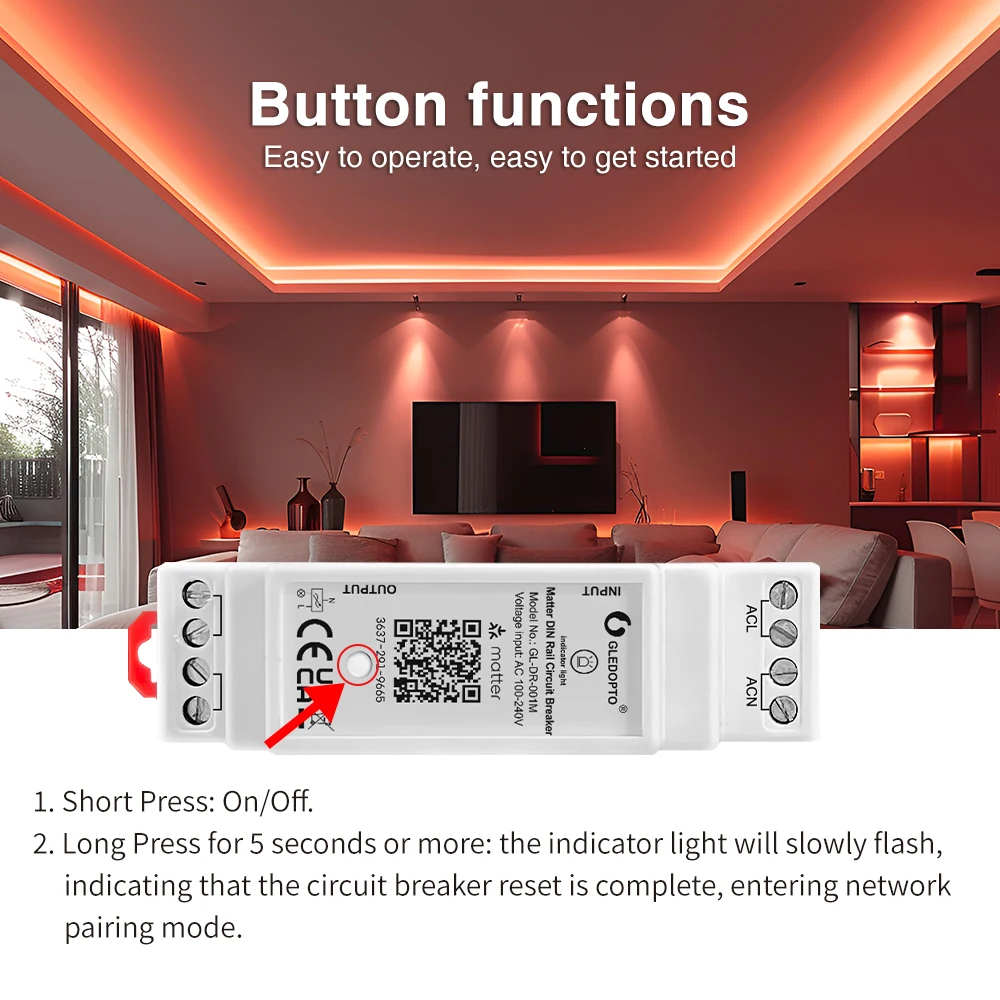 1-10ACK Matter RGBCCT LED Controller for Analog LED Strip APP Voice Control RGBW RGB Work with Apple Homekit Echo DC5-12-24V 15A