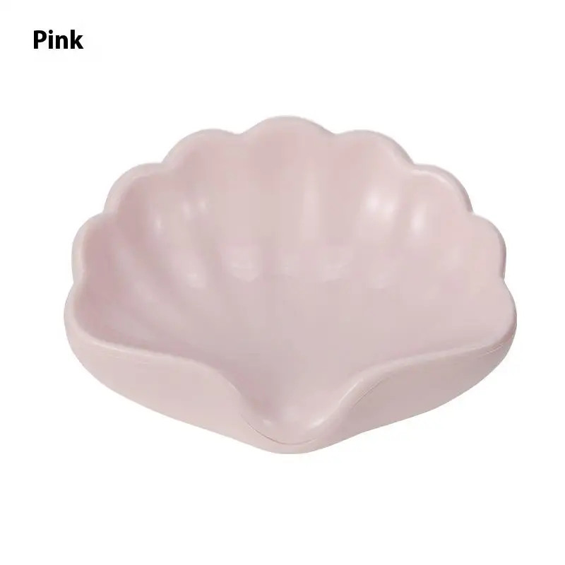 1PC Shell Shape Drain Soap Dish Holder