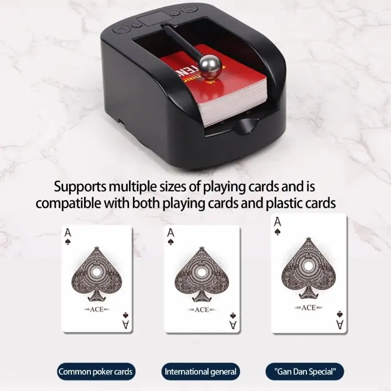 

Полу автоматического дозатора карт с 360 вращающимися базовыми аксессуарами Покерной карты Аксессуары для покерных карт.