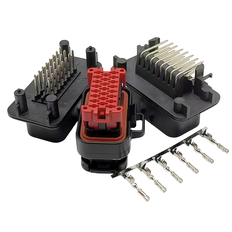 1PCS ECU Controller 23Pin Positions AMPSEAL PCB Mount Housing Plug Header Vertical Male Connector 776228-1 770680-1