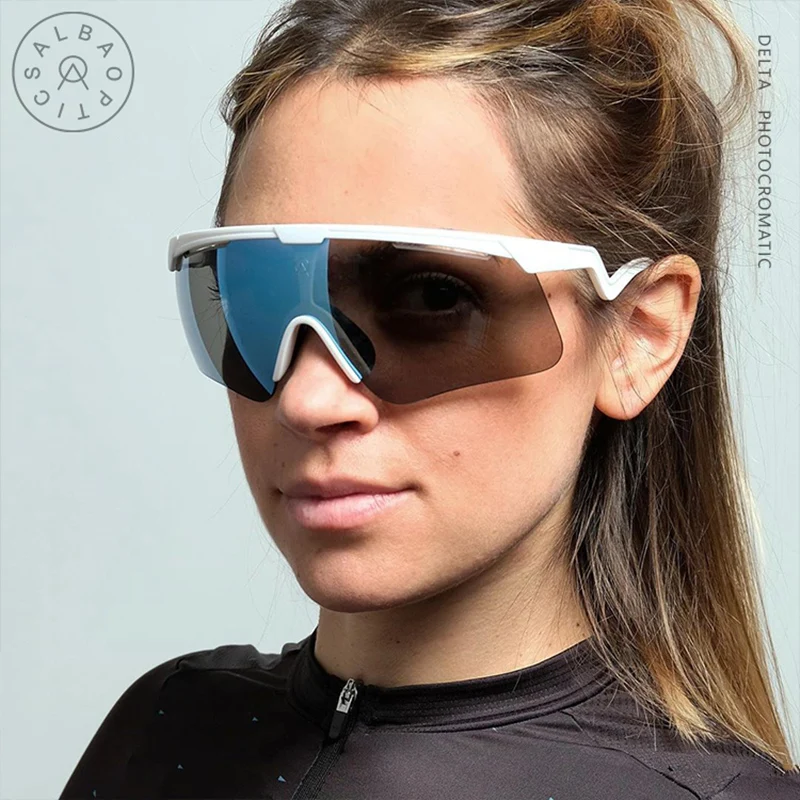 ALBA spolaryzowane okulary rowerowe Mail okulary mężczyźni kobiety kolarstwo Goggl gogle Road Mtb Mountain Bike sporty rowerowe okulary