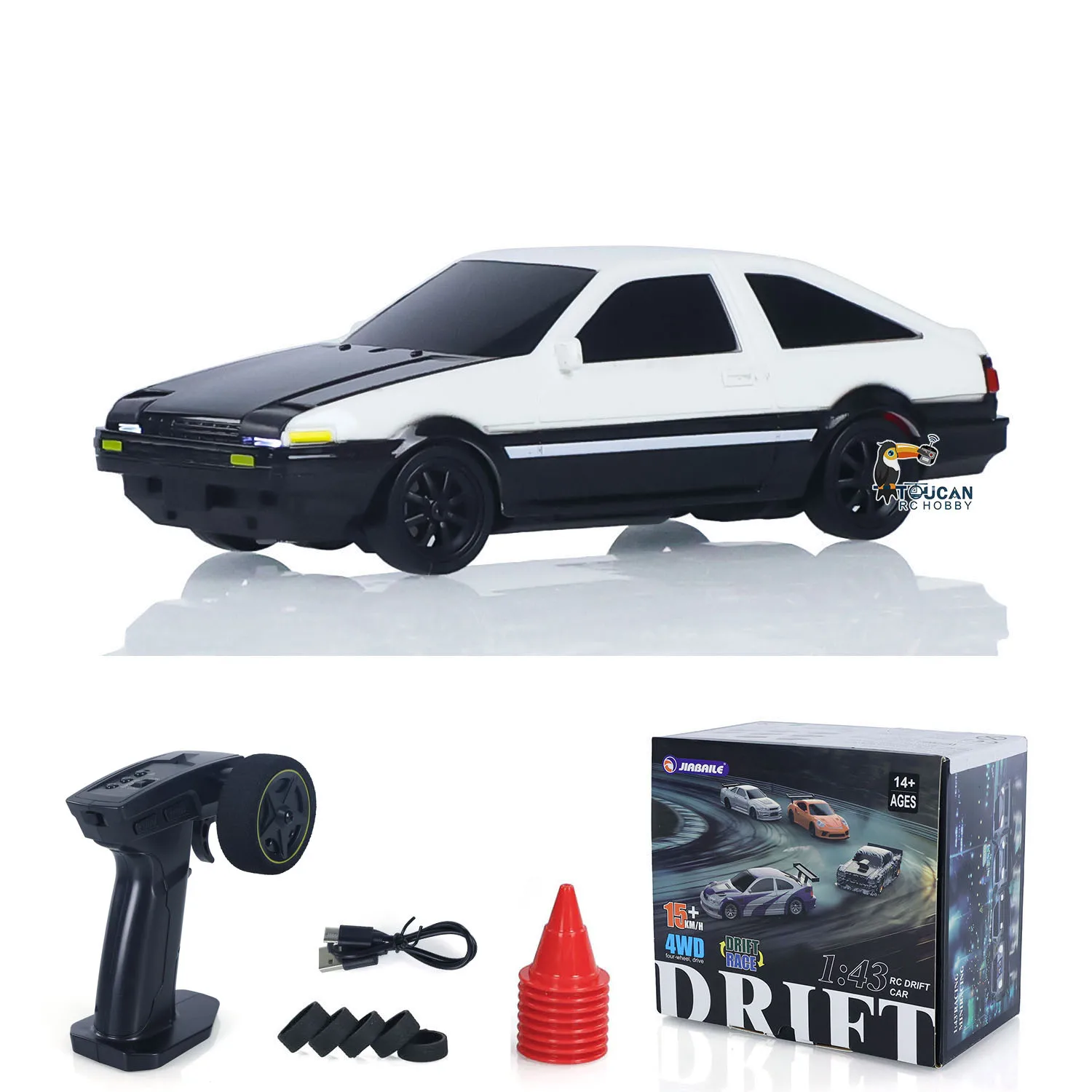 UITVERKOOP 4WD RTR 1/43 RC Snelheidsauto Vierwielaandrijving Radiobesturing 2.4g Mini Racing Drifting Auto Speelgoed Hoge snelheid Model Cadeau voor jongens