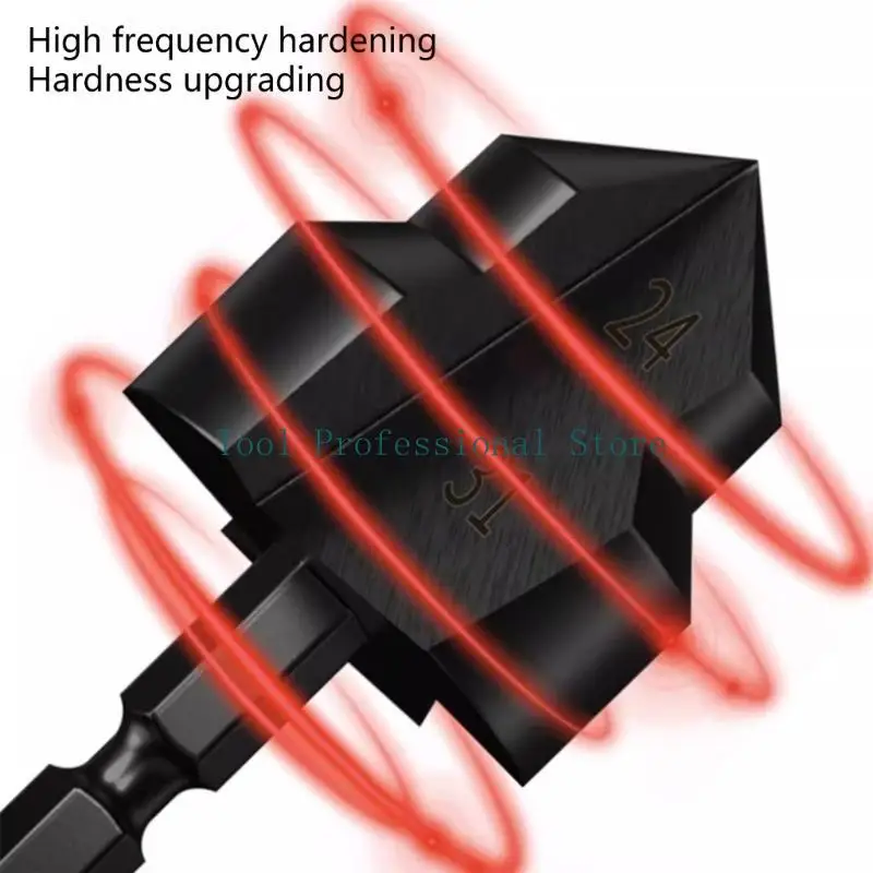 

57QF Shank Lifting Reaming Stepped Drill Bit for Water Pipe Repair Hole Expansion