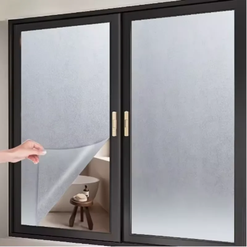 Thickened Matte Frosted Glass Window Film, Privacy Anti-Peep Window Sticker, Light Transmitting But Non-See-Through Shading Glas