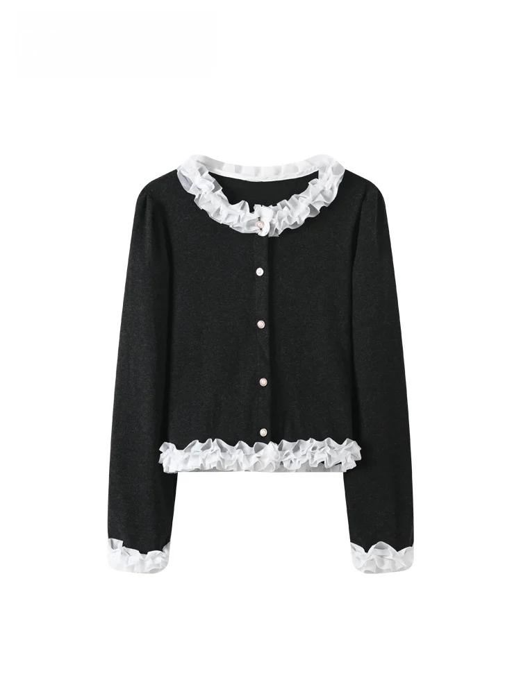 

CaraCLUB Модный женский вязаный повседневный топ больших размеров с длинным рукавом, новинка весны, стильная и удобная кофта для полных женщин