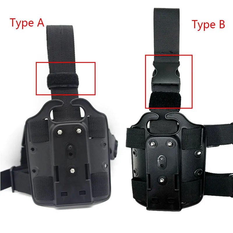 GL17 M9 SIG P226 Anti slip Handgun Holster Thigh Platform Shooting Hunting Accessories Falling Leg Holster Blade Adaptor