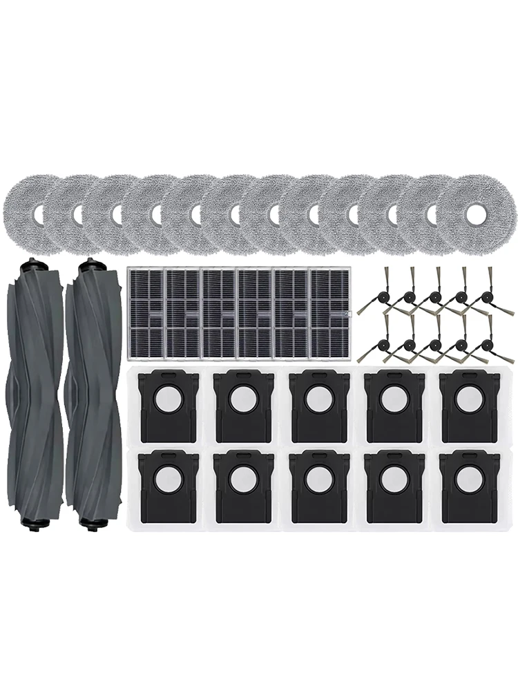 Reserveonderdelen voor Mova P50 Pro Ultra / Mova P10 Pro Ultra robotstofzuiger: hoofdborstel, zijborstel, HEPA-filter, dweil, stofzak, accessoires - afbeelding 2