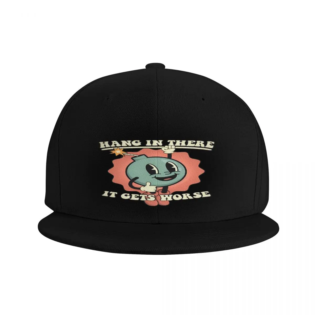 Hang In There It Gets Worse Men Cap Ball Cap Caps For Men Baseball Cap Man Man Hat Baseball Cap