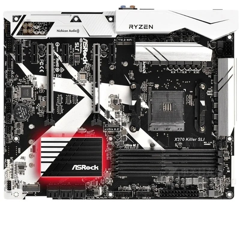 

For ASRock X370 KILLER SLI AM4 Ryzen 5600 DDR4X Killer Edition, New Quality