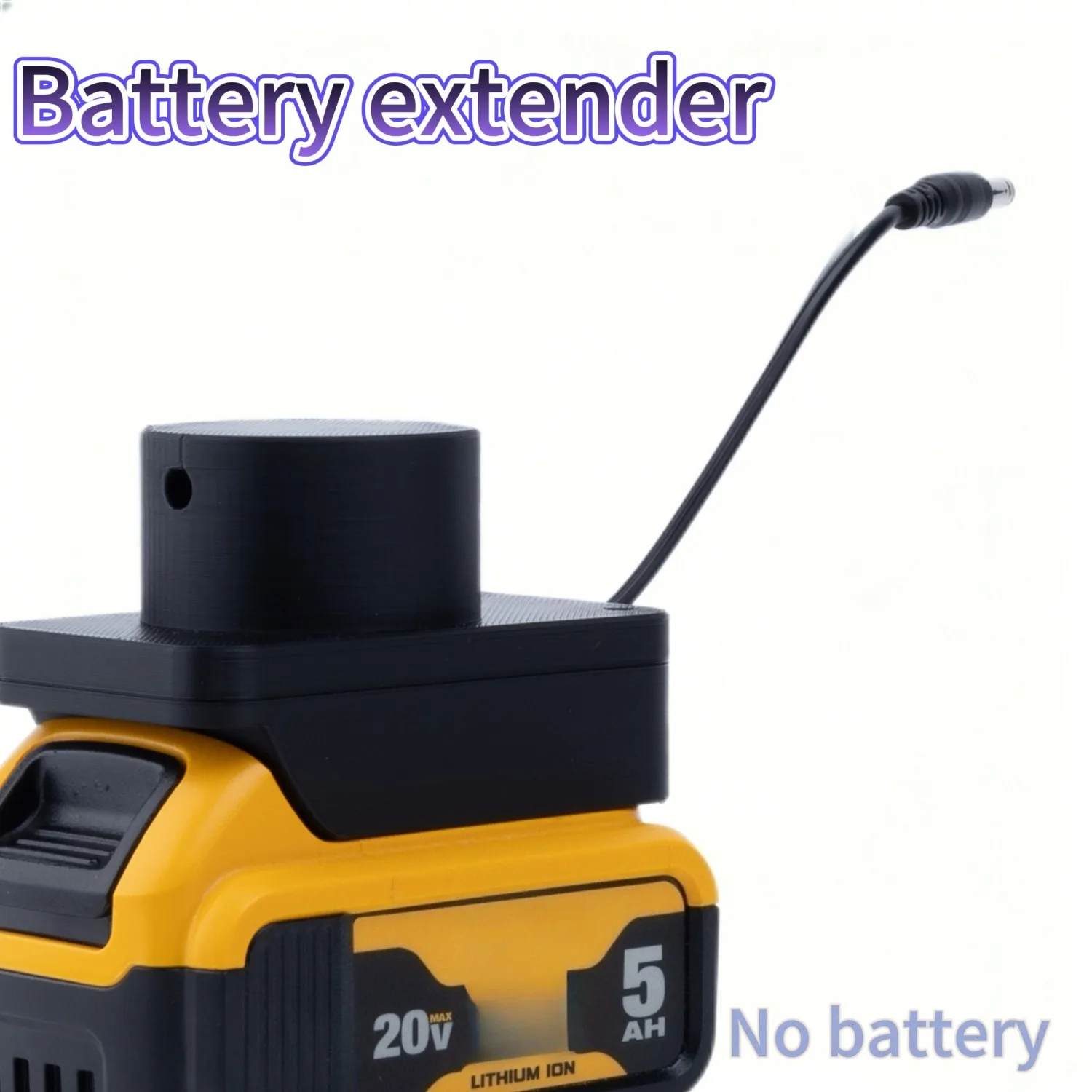

With Cordless Power Cord Adapter for DeWALT 20V Li-Ion Battery Expansion Converter Power Tool Accessories（No Battery）
