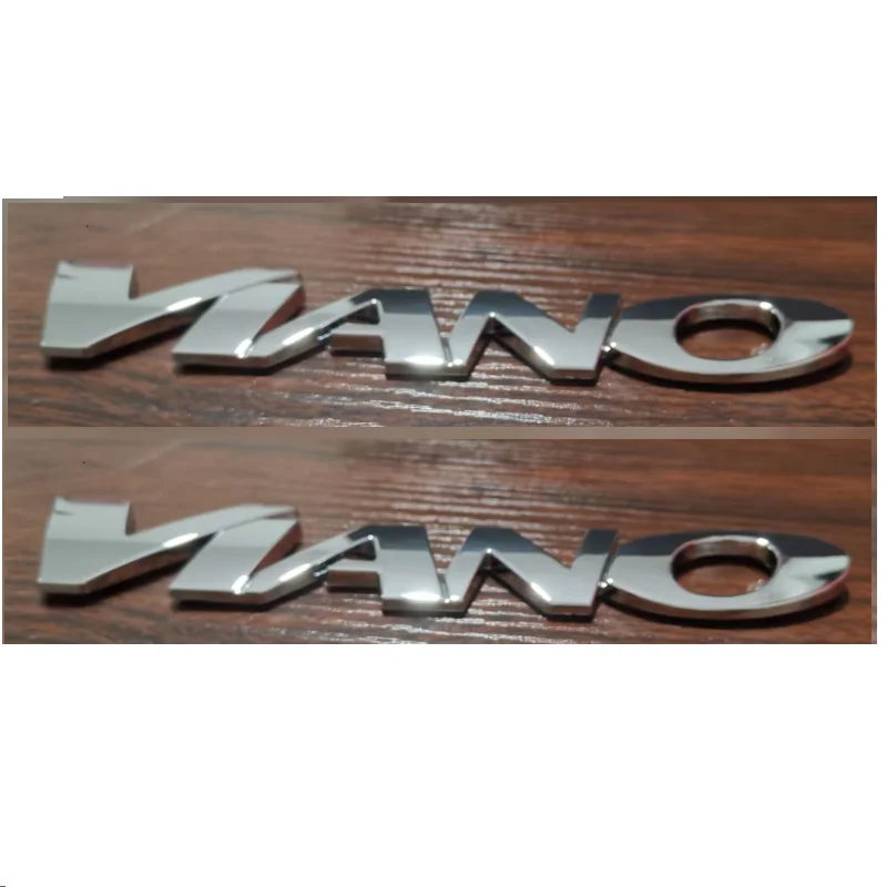 2pcs ABS Plastic Rear Back Decal Emblem Badge Logo Sticker for VIANO Car Exterior Accessories
