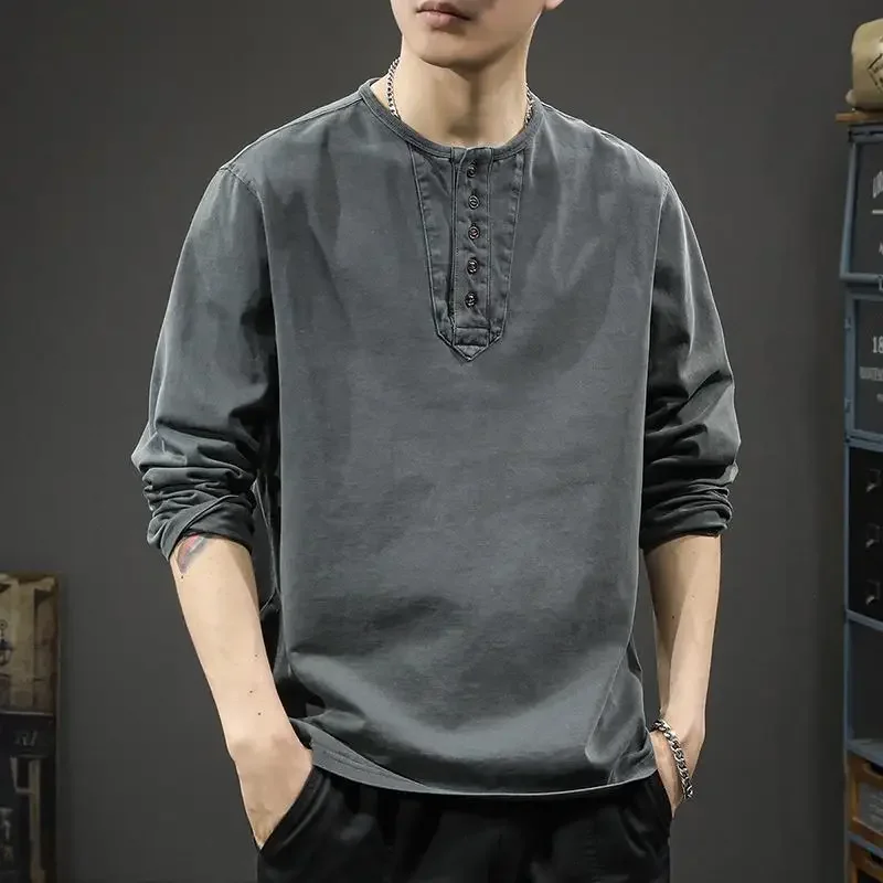 Sweatshirt Base Layer New Male Pullover High Quality Sale Clothing 2024 Full Sleeve Tops Brand Xxl Funny Xl Long Men's T-shirts