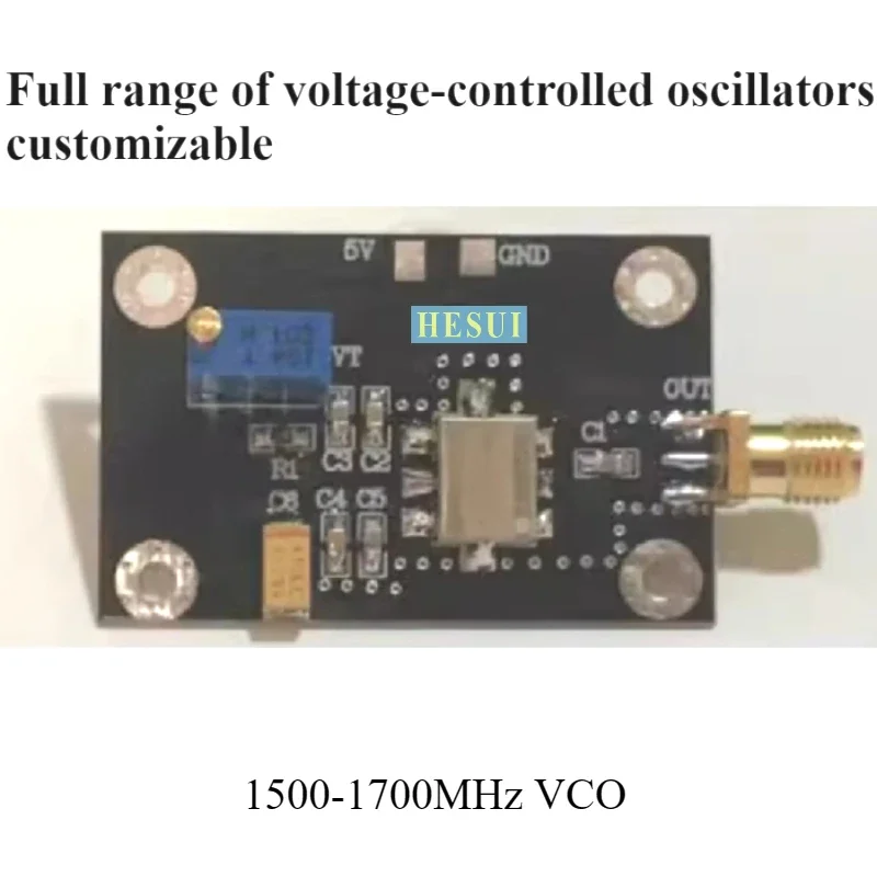 1500MHz - 1700MHz  1.5GHz - 1.7GHz Point frequence RF VCO Module RF Point frequence signal source Voltage Controlled Oscillator