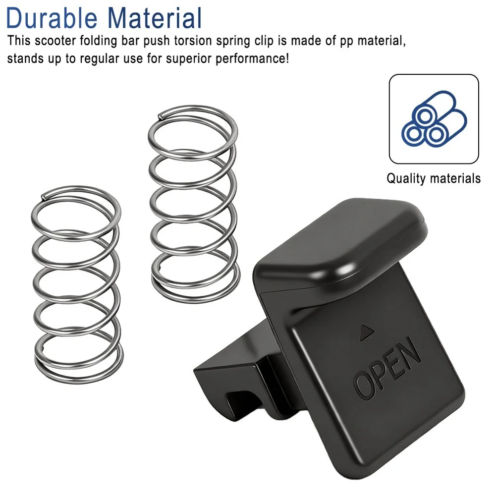 Clipe de mola de torção de barra dobrável de substituição para scooters elétricos NINEBOT F3 F3 Pro com material PP
