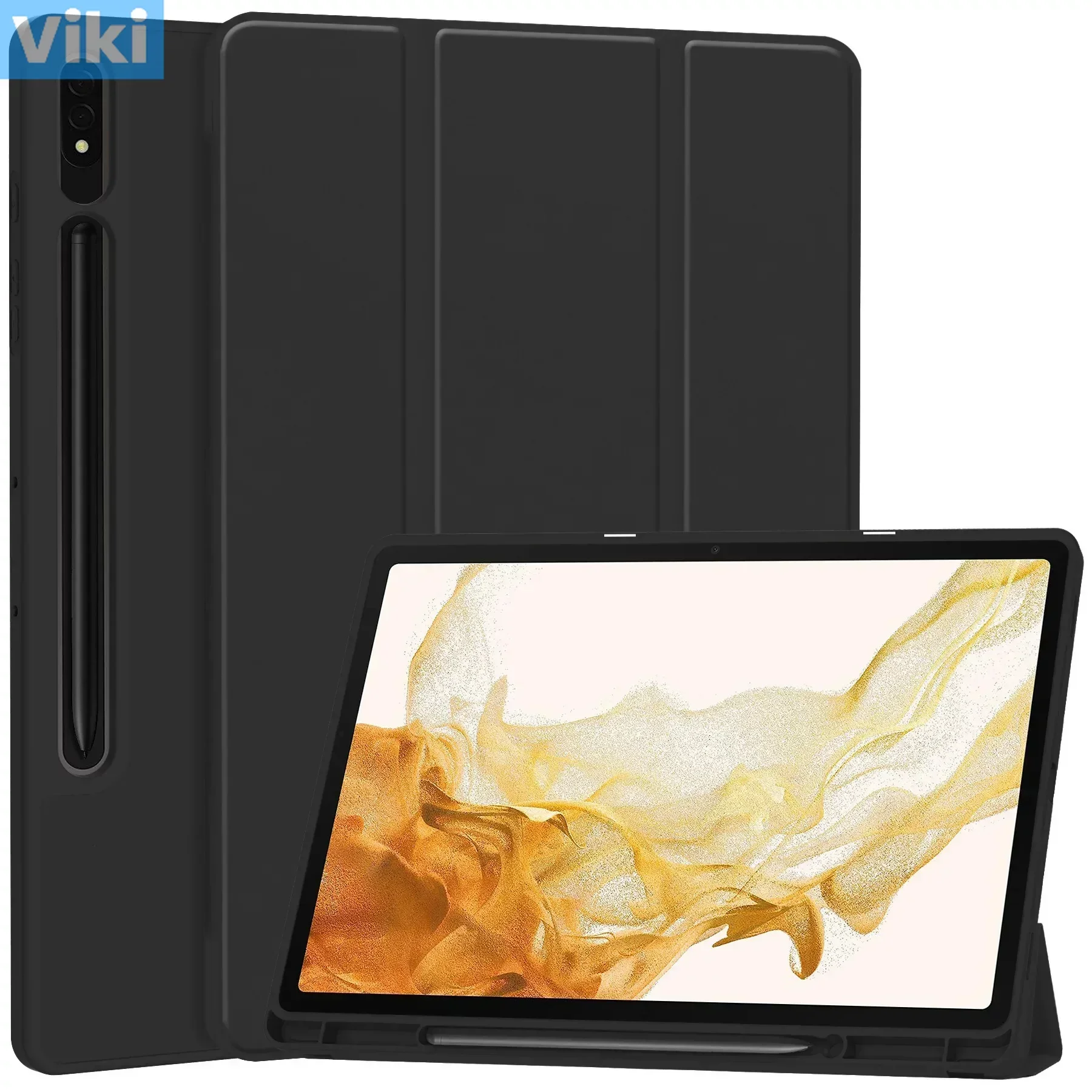

Чехол-подставка для планшета Samsung Galaxy Tab S9, 11 дюймов, S9 Plus, 12,4 дюйма, S9 Ultra, 14,6 дюйма, смарт-чехол с держателем для карандашей, Магнитный чехол