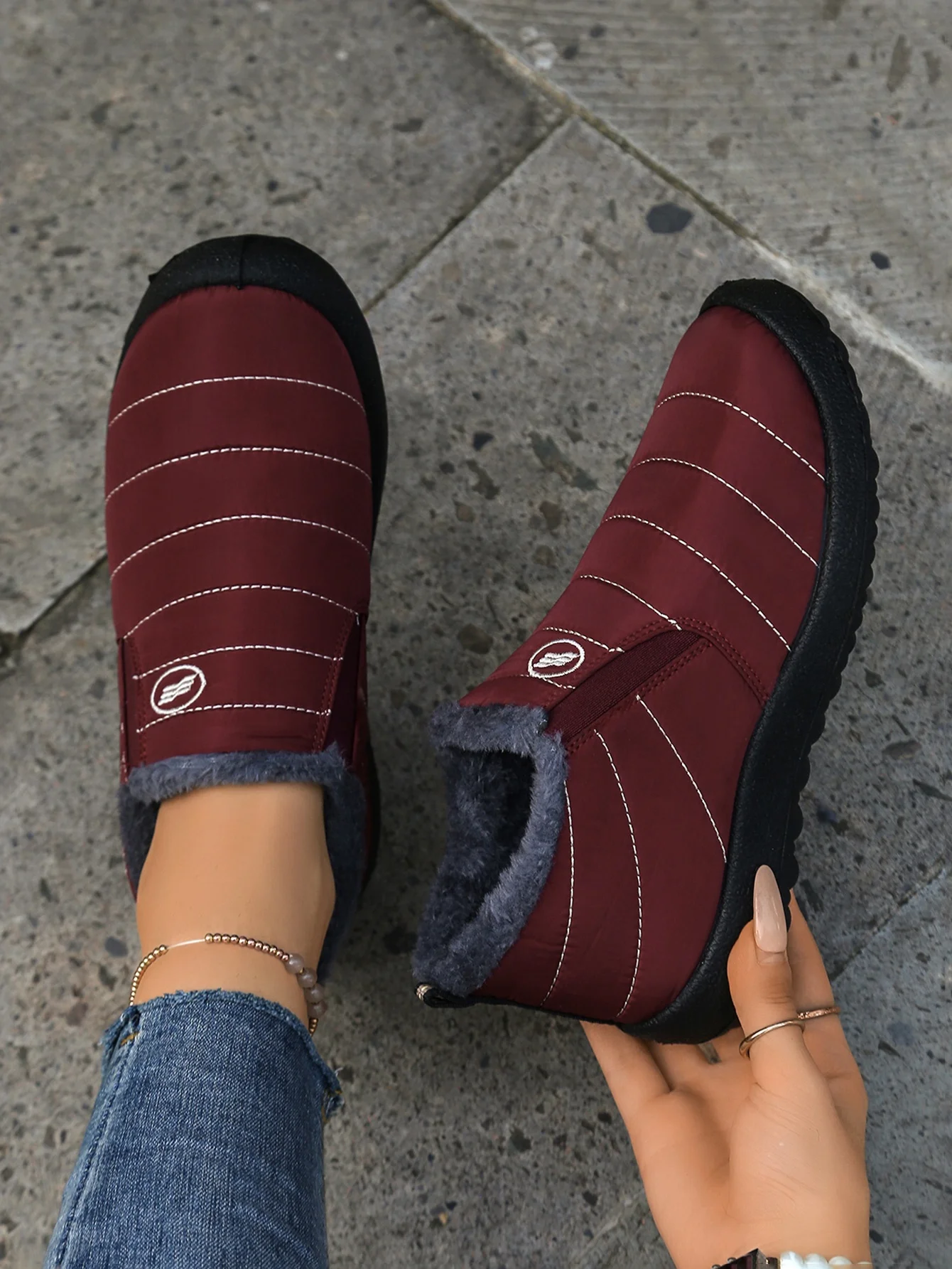 Damen-Winterstiefel 2025: Neue wasserdichte Plüsch-Schneestiefel für Damen – Warmhaltend, im Angebot mit kostenlosem Versand – Detail 6