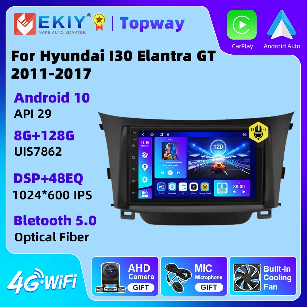 

EKIY Android Car Radio For Hyundai I30 Elantra GT 2011-2017 Multimedia Video Player Head Unit Carplay GPS Navigation 7''