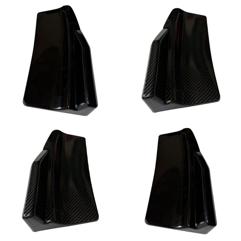 J0MA Carbon Look Rear Bumper Extensions Easy to Use for Active Car Styling Upgrades