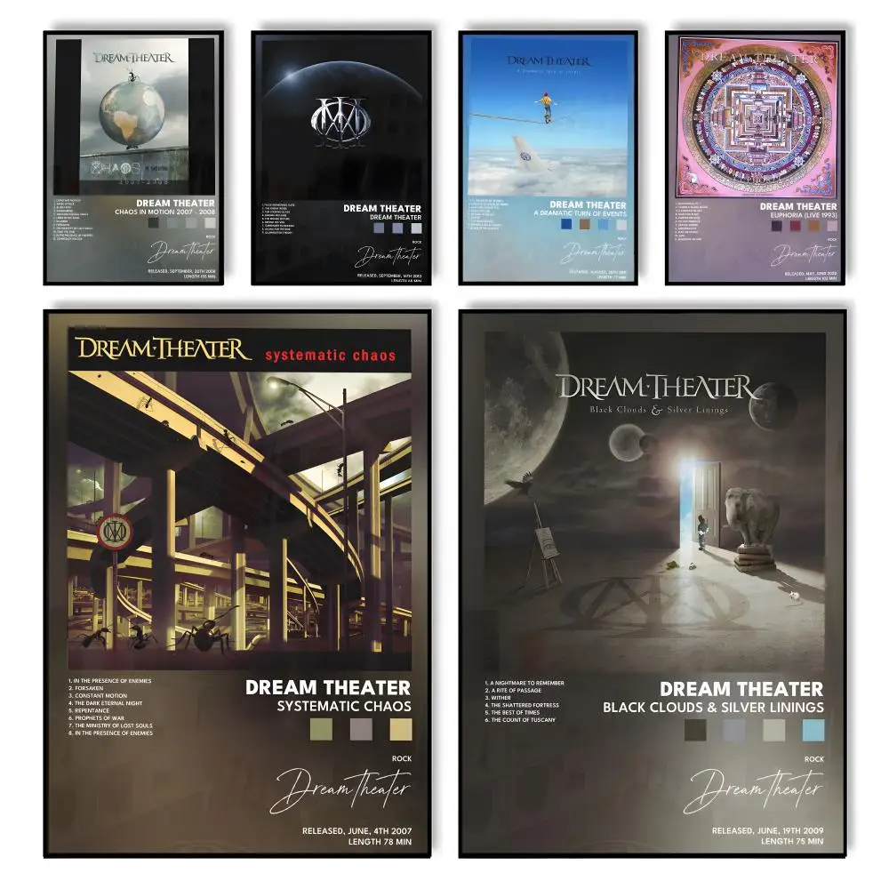 روك باند D-حلم مسرح اللوحة الخط المنزل غرفة نوم مقاوم للماء قماش المشارك غير المؤطرة جدار الفن طباعة الديكور جدارية #1