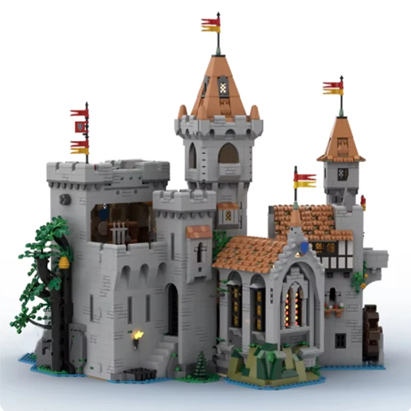 Medieval castle small particles MOC-160407 house construction series assembly educational toys building blocks DIY creative orna