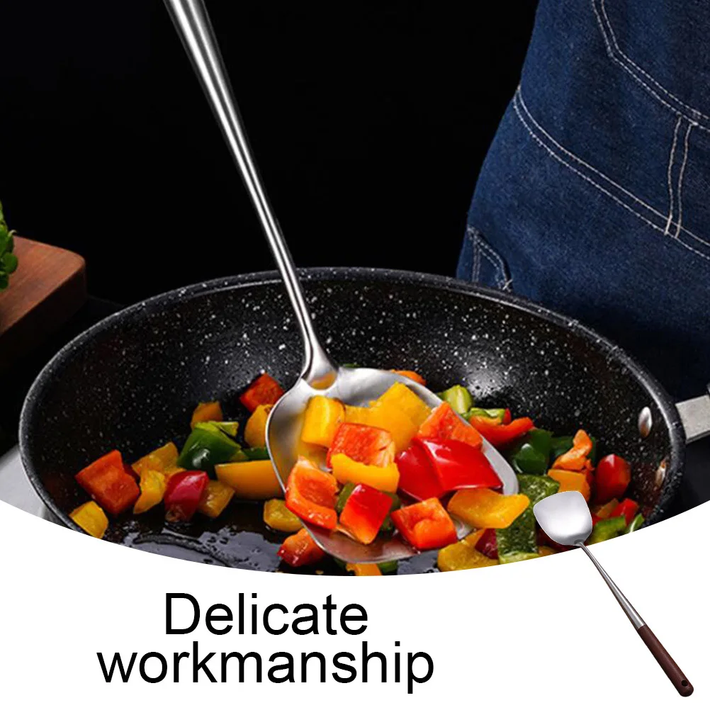 

1Set Stainless Steel Spatula Soup Ladle Cooking Utensils High Temperature Resistant Kitchen Tools Practical Household