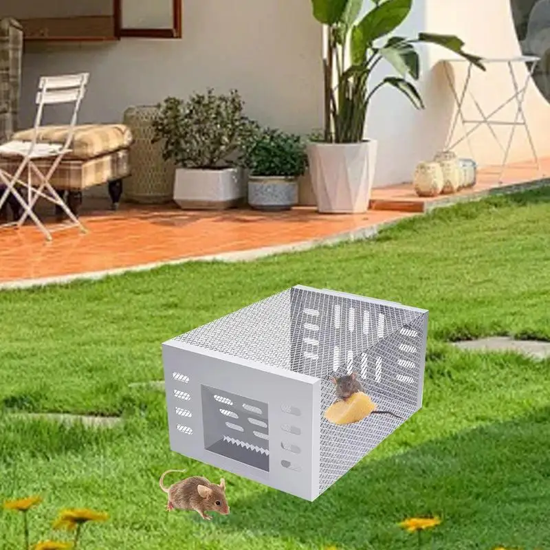 

Mouse Trap Cage High-Efficiency Mousetrap Automatic Continuous Cycle Mouse Trap Home Garden Rat Catching for Indoor Outdoor Use