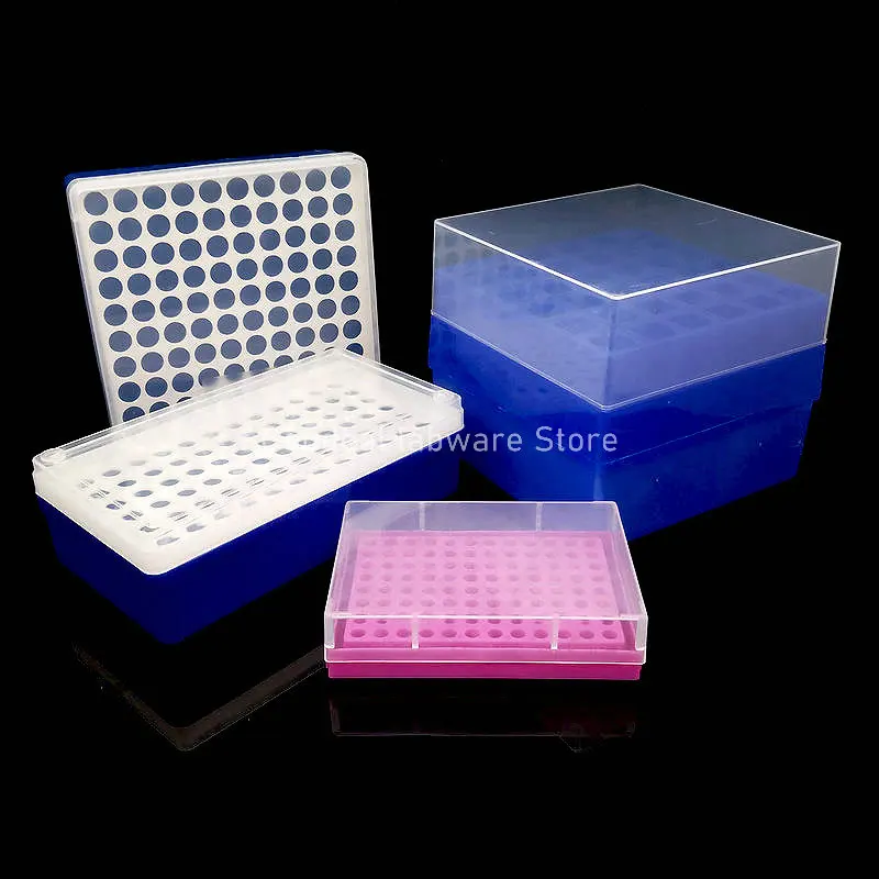 1pcs lab 0.2/0.5/1.5/2/5/10/15/50ml Plastic centrifuge tube storage Box PCR tube PP Storage Rack 16/32/36/50/72/96/100 holes