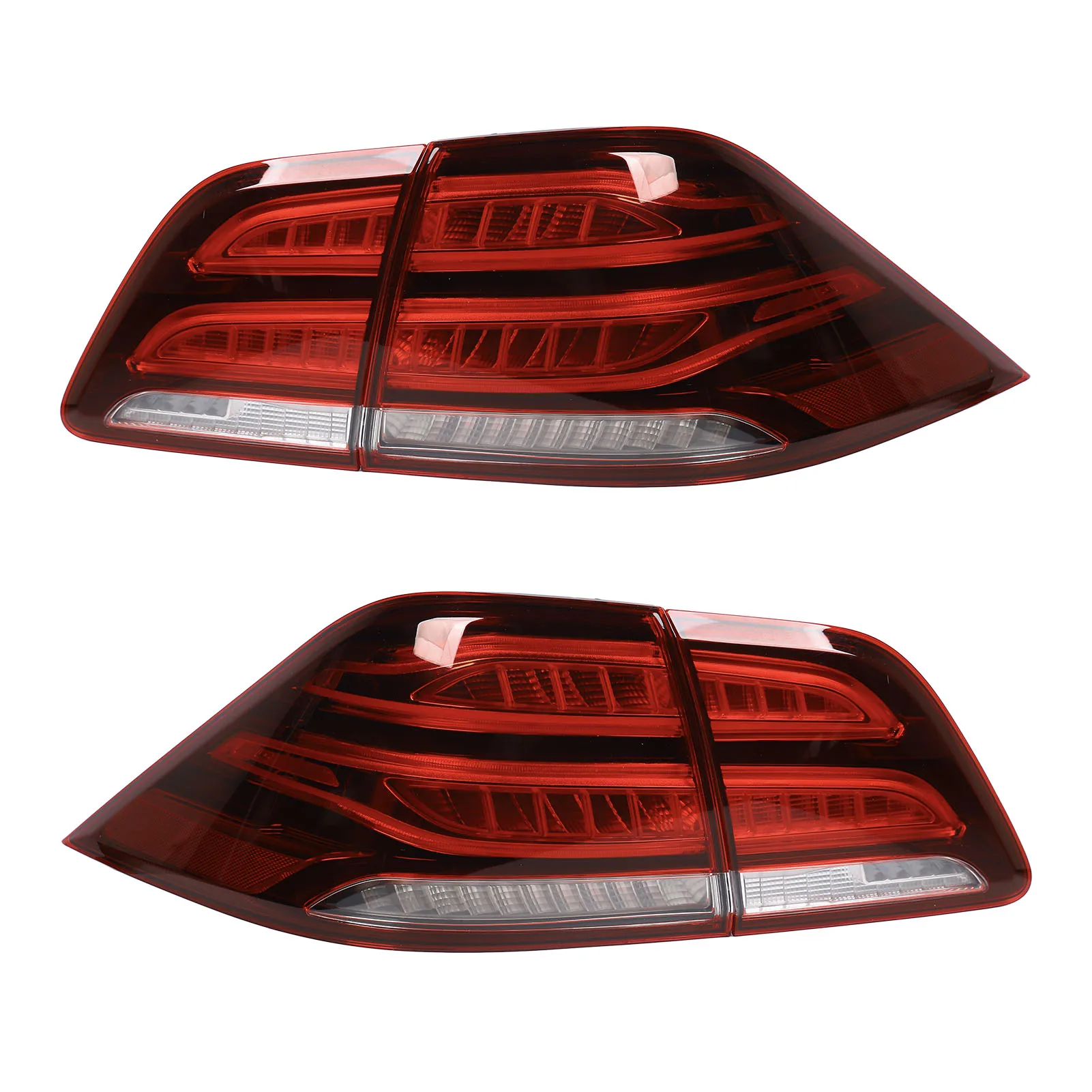 1 Pair Car LED Tail Lights Waterproof Rear Signal Lamp Replacement For Benz M‑Class W166 ML63 AMG 2012-2015