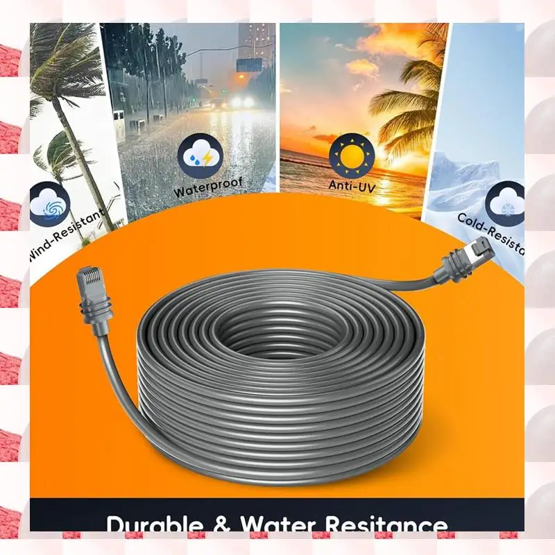 

ABGN For Starlink GEN3/V3 Replacement Network Cable Connector Network Fiber Jumper Waterproof Outdoor Cable