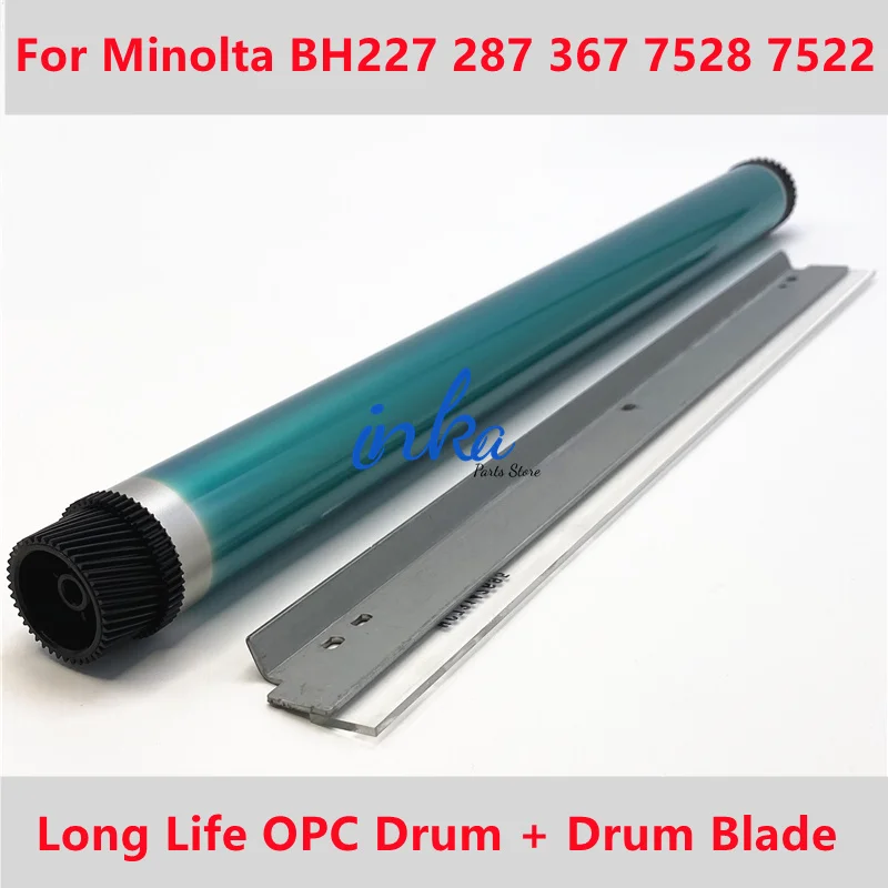 1Set BH287 Long Life OPC Drum Drum Cleaning Blade For Konica Minolta BH367 BH227 BH287 BH367 7528 7522 Cylinder