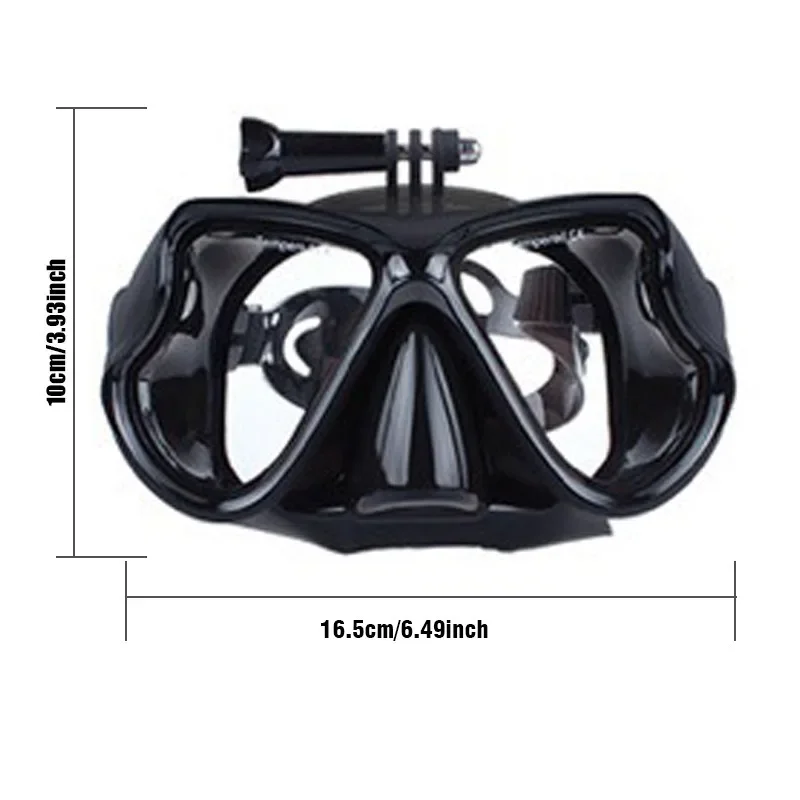 Professional large frame unisex snorkeling mask silicone waterproof and anti-fog snorkeling equipment adult diving mirror with