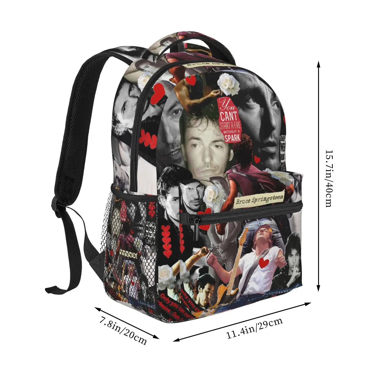 Bruce Springsteen And The E Street Band Tour Student Backpack School Bag Daypack for Boys Girls Fashion Bookbag Shoulder Bags