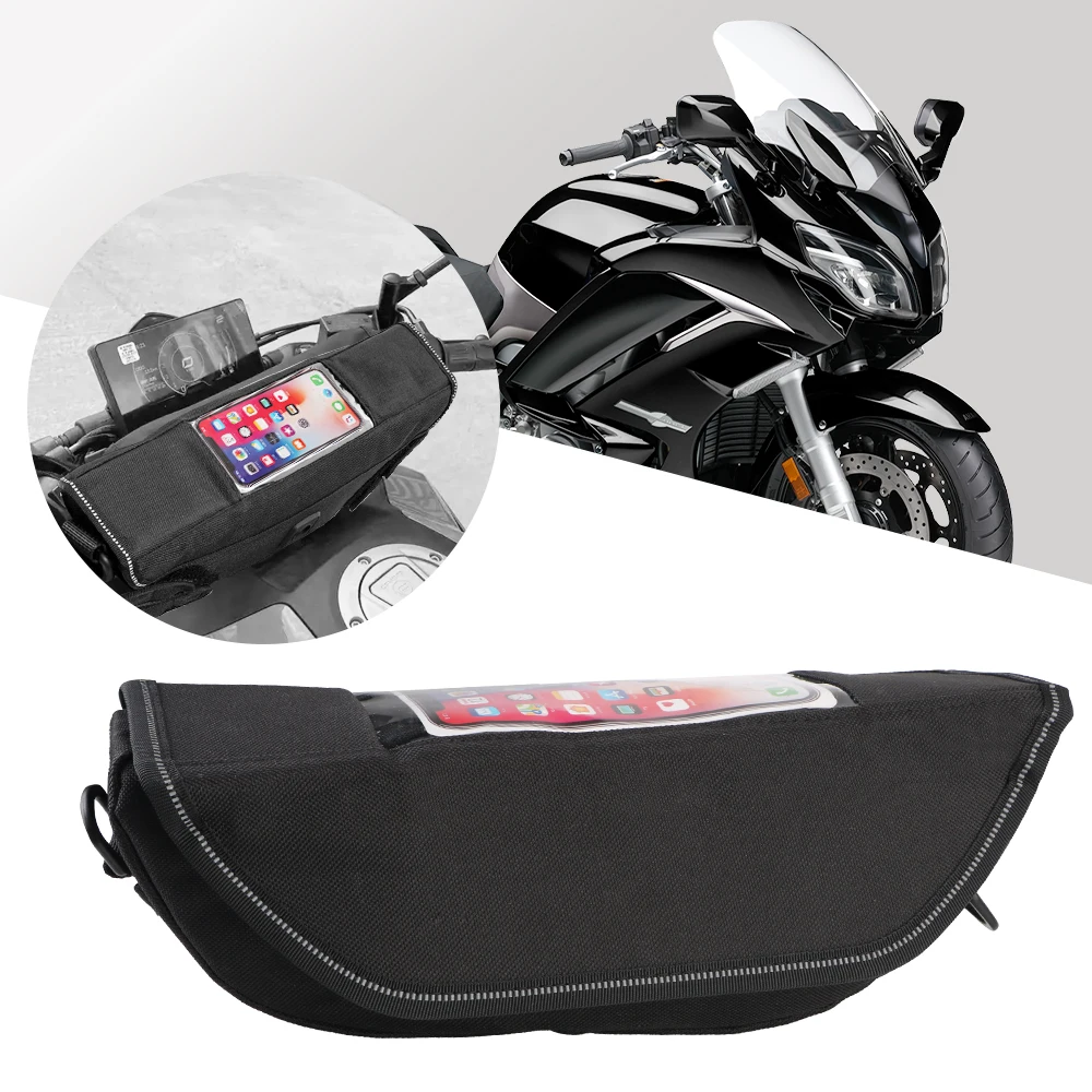 

Motorcycle Head Handlebar Bag Compatible For Yamaha Tenere 700 Portable With Touchscreen Phone Storage Bag Travel Waterproof Bag