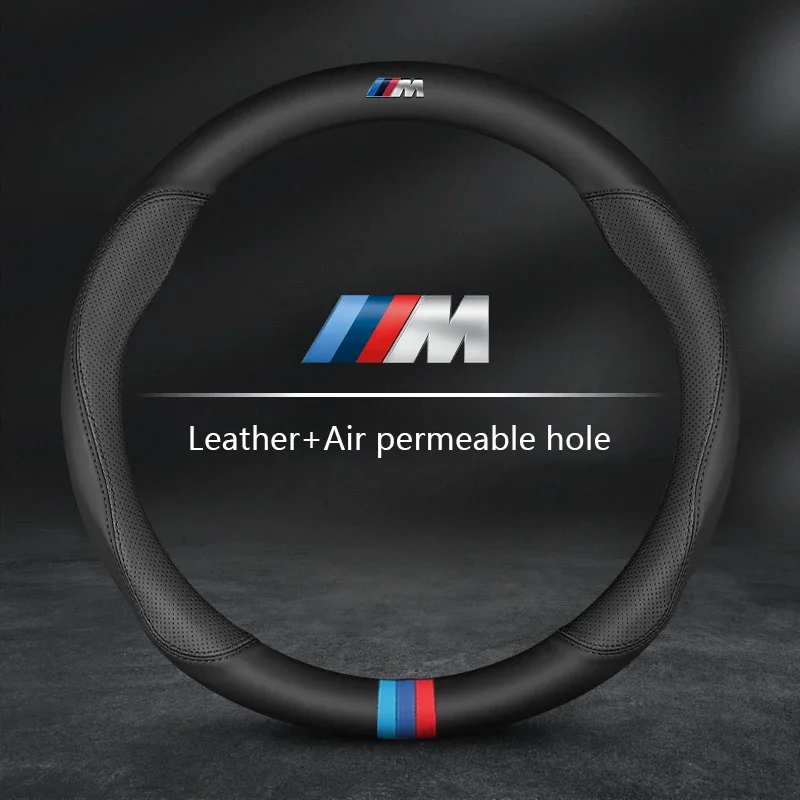 

Carbon Fiber Leather Car Steering Wheel Cover, Auto Accessories, For BMW X1 X3 X5 X7 G20 G30 E39 E46 E87 E90 E92 F10 F15 F25 F30