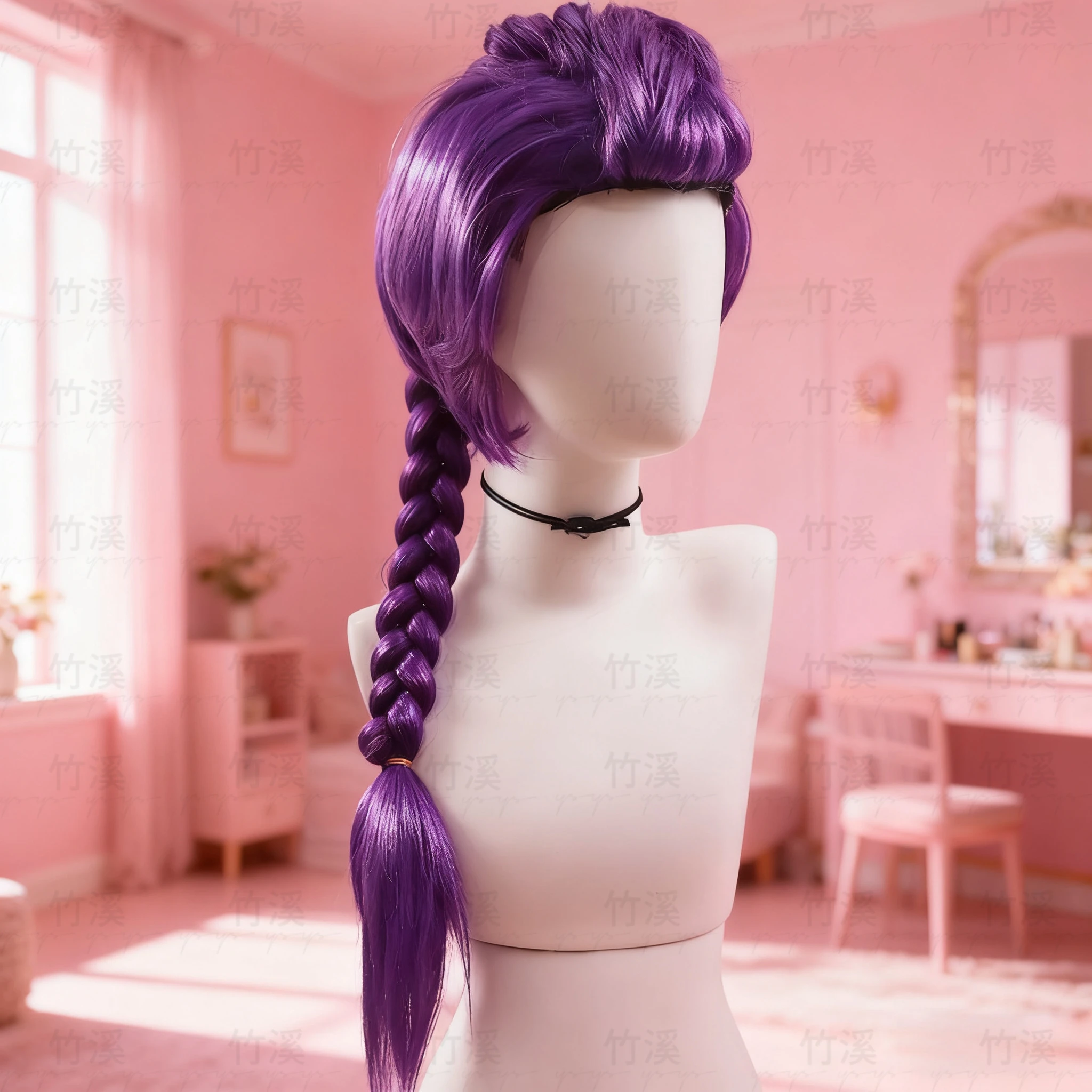 紫色のコスチュームウィッグ |   耐熱性ハロウィンパーティーウィッグ、コスプレ＆ロールプレイギフト