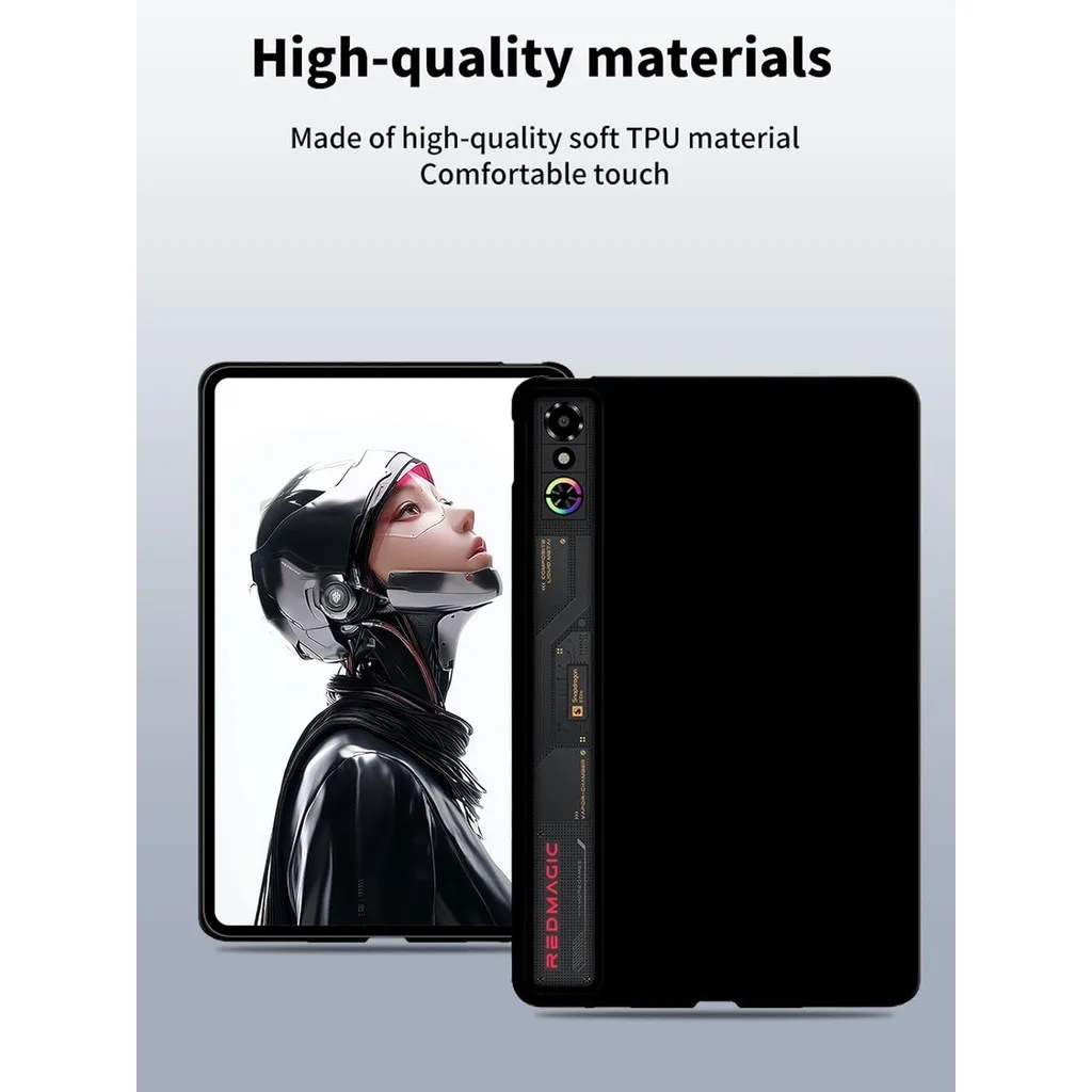 Case for REDMAGIC Astra Gaming Tablet 9.06inch 2025 Protection Case Anti-Scratch Cover for REDMAGIC Tablet 3 Pro(Black)