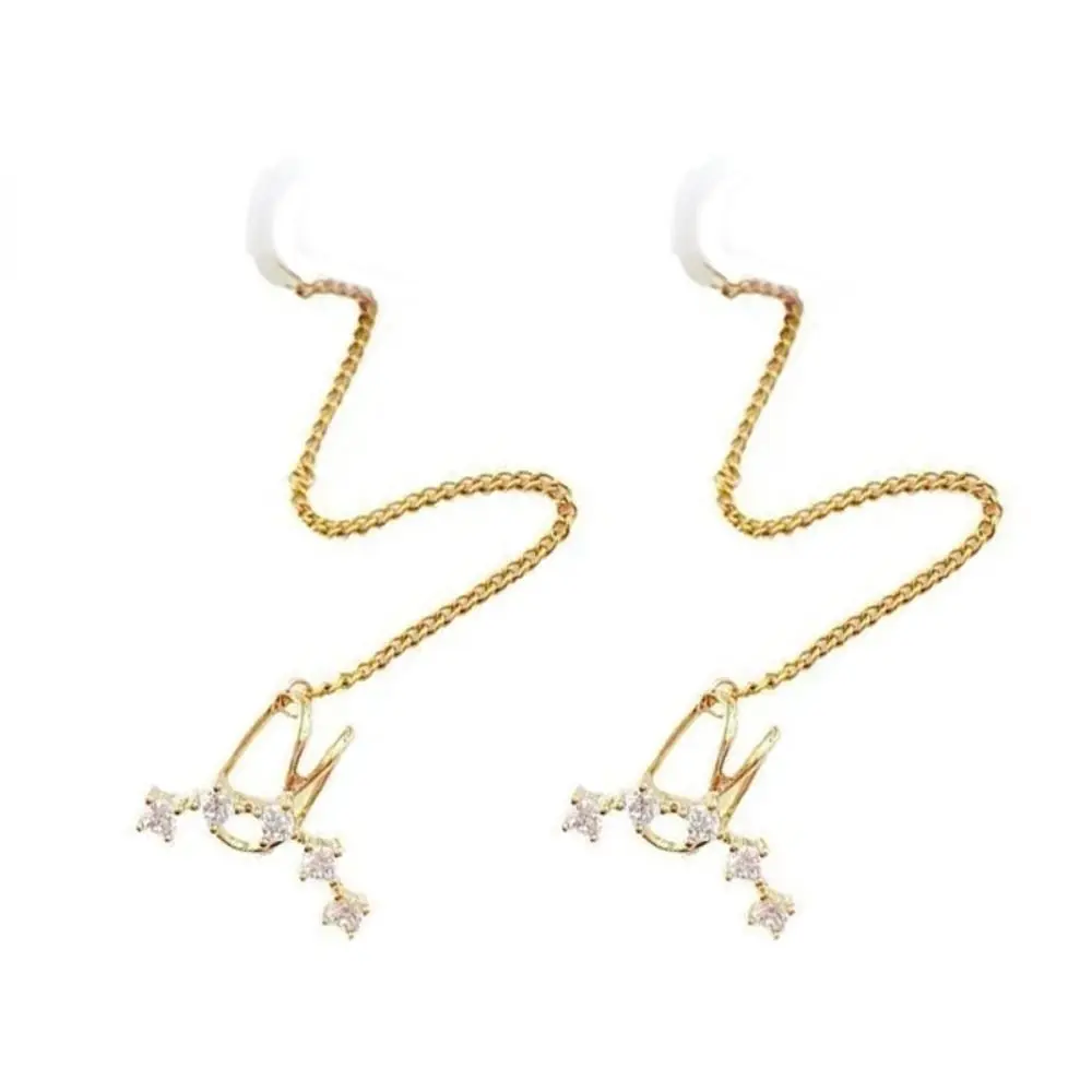 

1pair Holder Clips Anti-lost Butterfly Ear Clip Ear Hanging Protection Chain Anti-Lost Ear Clip Butterfly Chains Blue Butterfly