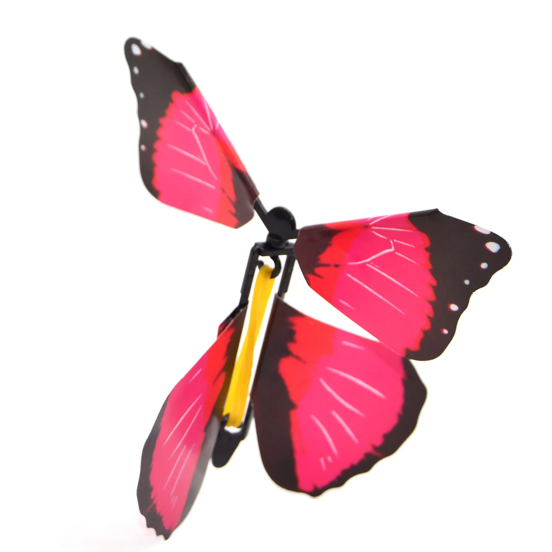 5pcs Flying Magic Butterfly Novelty Toy Paper Rubber Band Butterfly Science Education Learn Plane Surprise Amazing Gift For Kid