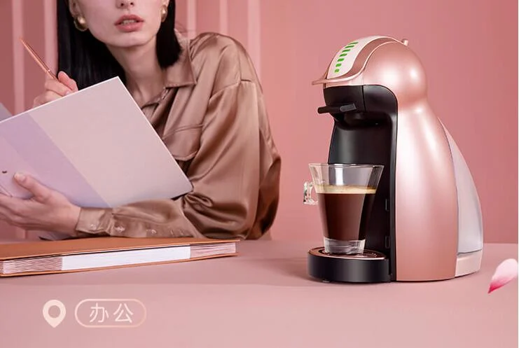 Nescafe Dolce Gusto household Capsule Coffee Machine Home Automatic Genio Electric drip cafe maker Rose Gold miss pink 110-120V