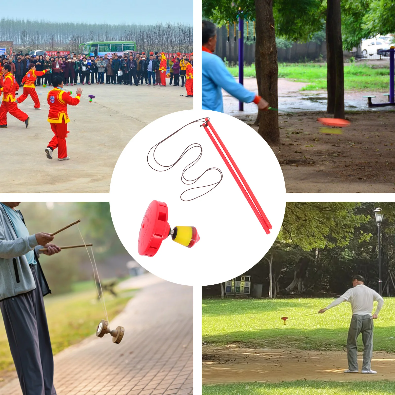 Diabolo Outdoor Toys Chinese Yoyo Juggling Air Bag Ball Bearing Plastic Child Workout