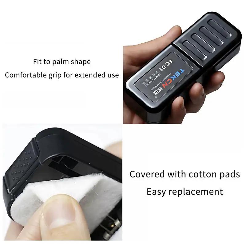 FC-01 Fiber Optic Core Wiping Clip Portable Mini FTTH Cleaning Tool for On-site Network Fault Checking & Repair Work