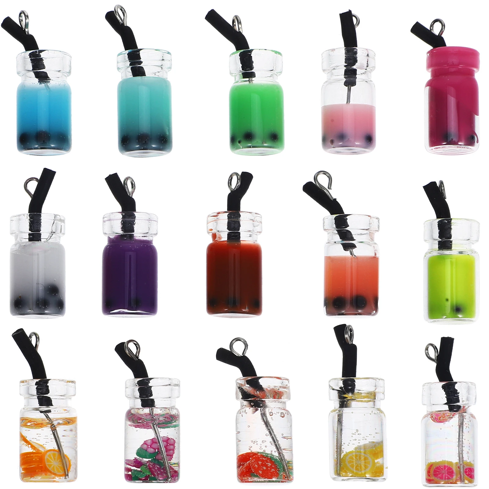 

72 Pcs Simulated Ice Cream Drink Charms DIY Jewelry Making Necklace Bracelet Earrings Supplies Handmade Crafts