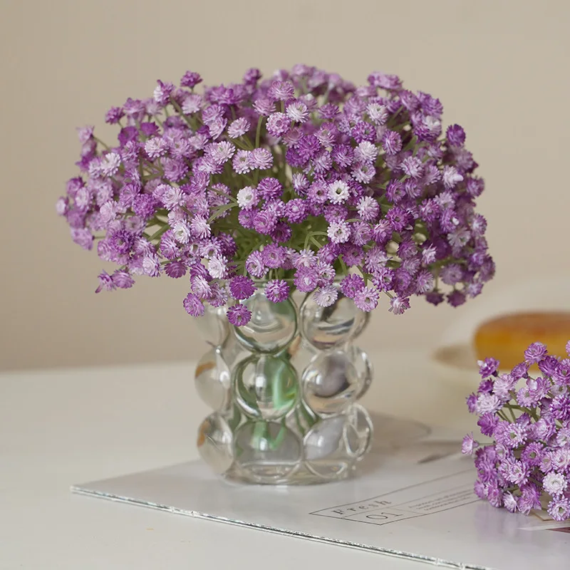 Artificial Star 23 Cm Hand Flower Fake Plant Home Garden Tabletop Wedding Decoration Simulation Mini Flower Bouquet Star