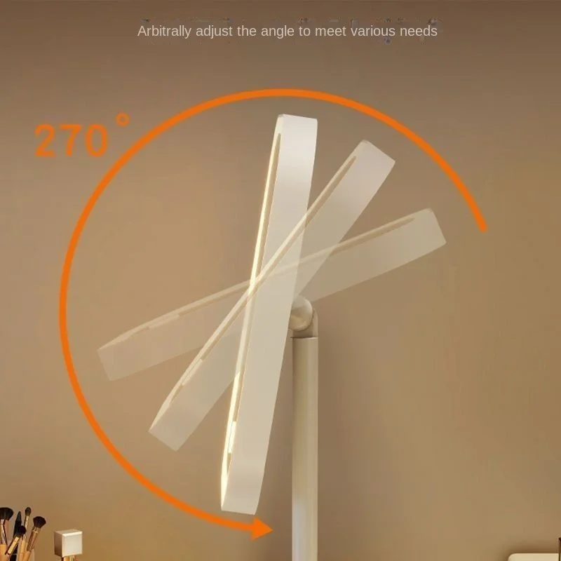 Celebridade da Internet com espelho de maquiagem iluminado, espelho de maquiagem de mesa de estudante, espelho de maquiagem de toque de mesa