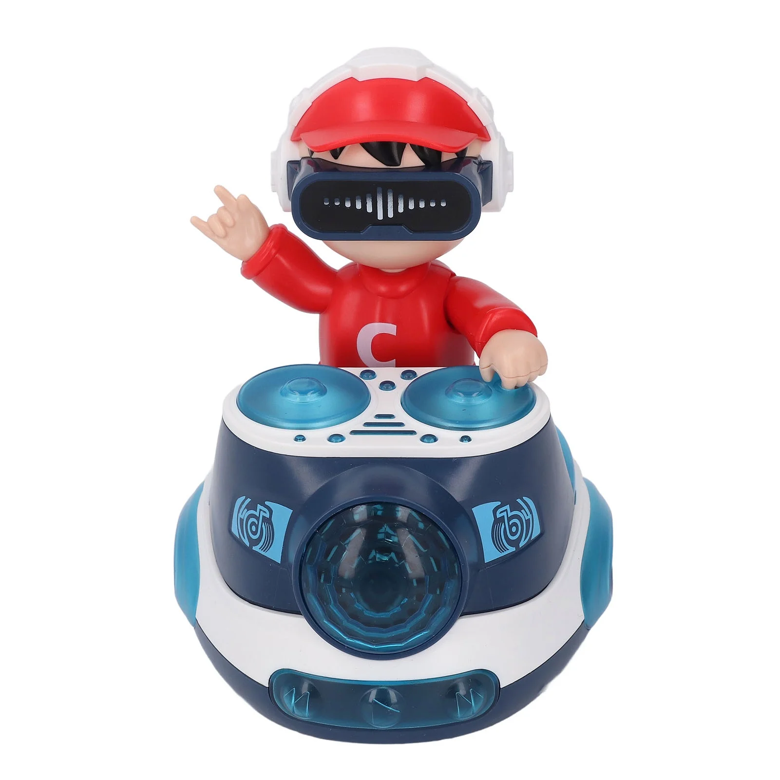 音楽と点滅するライトが光る、自動で動くロボットカー。幼児向けのダンスおもちゃ。dj-bouncing-beat-rock-boy。