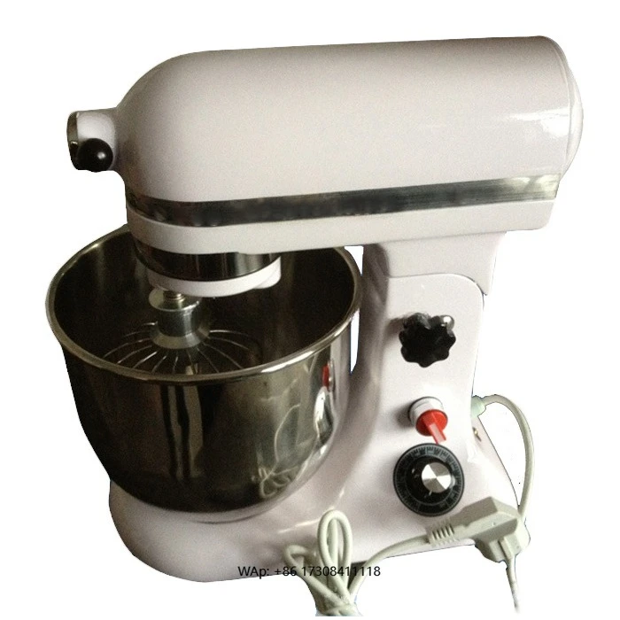 

Commercial Kitchen Stainless Steel Electric Milk Beater with Bowl Lift Design Including Mixing Bowl and Dough Hook Accessories